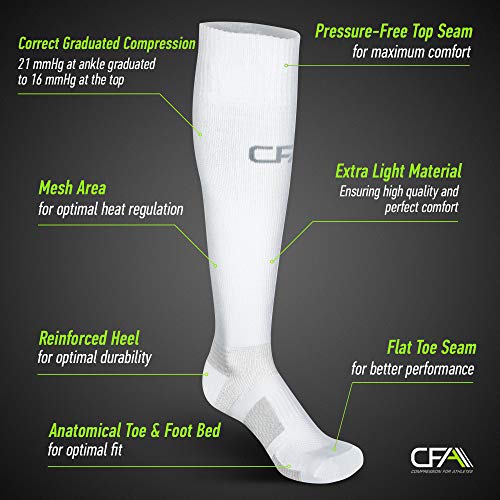 COMPRESSION FOR ATHLETES, Calcetines de compresión, protección del Tobillo y Apoyo del metatarso