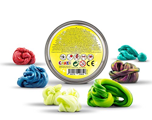 CRAZE Magic Dough 80g Doc Brown, Juegos Plastilina Inteligente, Flexible Para Manualidades Niños, Arcilla Para Modelar, Juguete Antiestres, Pasta Colores, surtido (58856)