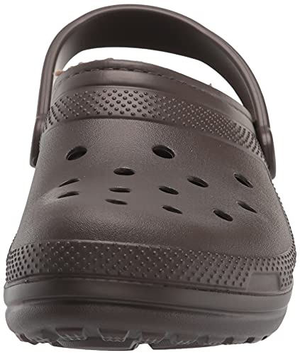 Crocs Classic Lined Clog, Zuecos Unisex Adulto, Espresso/Walnut, 43/44 EU