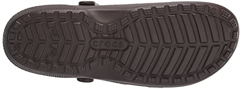 Crocs Classic Lined Clog, Zuecos Unisex Adulto, Espresso/Walnut, 43/44 EU