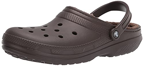 Crocs Classic Lined Clog, Zuecos Unisex Adulto, Espresso/Walnut, 43/44 EU