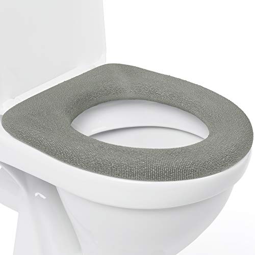 Cubierta De Asiento De Inodoro Medipaq® - Forro Acolchado De Sensación Súper Cálida Y De Lujo - Anillo De Retención Endurecido - Ajuste Universal - Lavable A Máquina