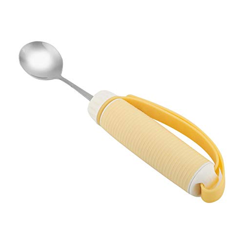 Cuchara para discapacitados Artritis Elder Alimentación Utensilios de Alimentación Extraíble Flexible Giratorio Comer Vajilla Mango Antideslizante (Spoon)