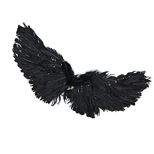 CUCUFA Mascota Disfraz De Halloween Pluma Ángel Alas De Diablo Disfraz De Mascota Decoración De Apoyo para Perro Gato Cosplay Fiesta Navidad Vestido De Navidad Negro L