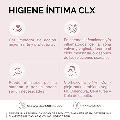 Cumlaude Lab - Gel Limpiador CLX para la Higiene Íntima, con Activo Vegetal, 200 Mililitros