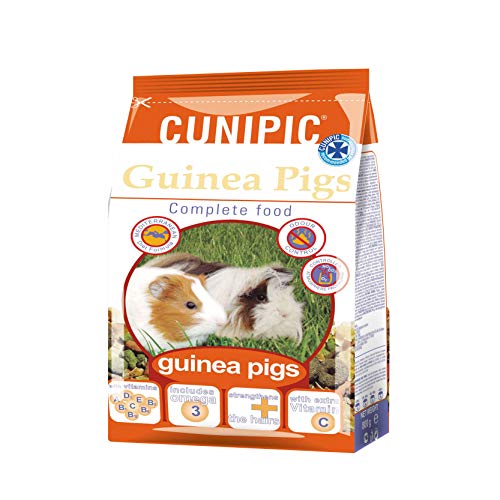 CUNIPIC Pienso para Cobayas - 800 gr, Negro, Mediano