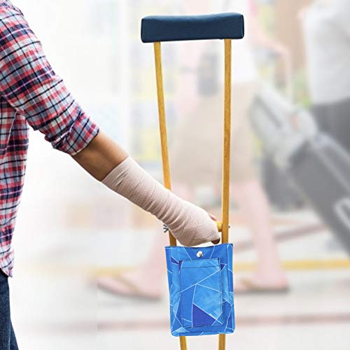 Cuque Bolso para Muletas, Bolso para Muletas Resistente Al Agua, Llaves Tipo Billetera para Llevar Artículos Sueltos