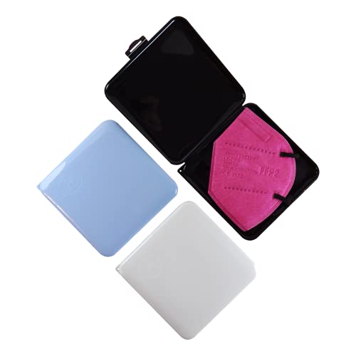 Cussi - 3x MaskCase, estuches cuadrados para guardar mascarillas (1)