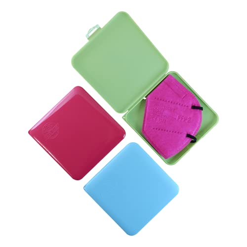 Cussi - 3x MaskCase, estuches cuadrados para guardar mascarillas (3)