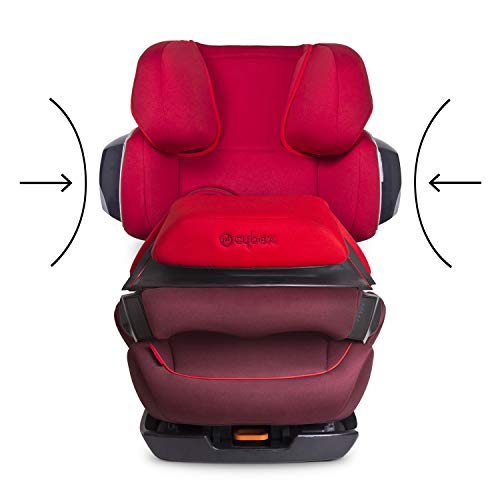 Cybex Silver Pallas 2-Fix 515111003 Silla de Coche 2 en 1, Grupo 1/2/3, Colección de Color 2021, Rojo (Rumba Red)