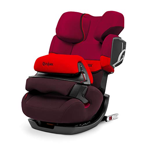 Cybex Silver Pallas 2-Fix 515111003 Silla de Coche 2 en 1, Grupo 1/2/3, Colección de Color 2021, Rojo (Rumba Red)