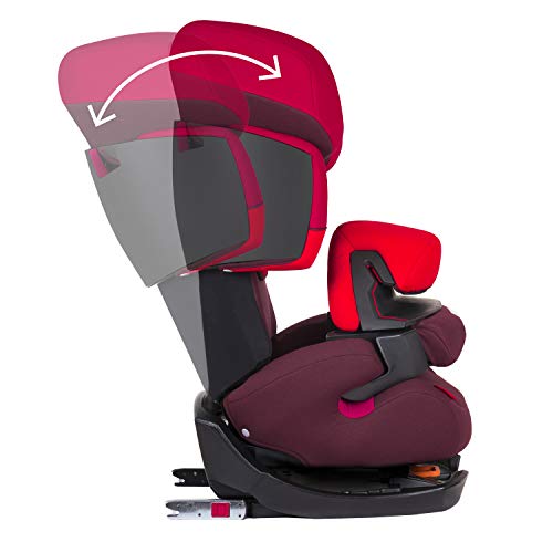 Cybex Silver Pallas-Fix 514110002 Silla de Coche Grupo 1/2/3, 2 en 1, para Niños, Rojo (Rumba Red)