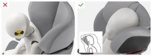 Cybex Silver Solution X2-Fix - Silla de coche con y sin Isofix, Grupo 2/3 (15-36 kg), Desde los 3 hasta los 12 años aprox., Gris (Gray Rabbit)