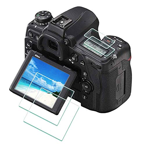 D750 Protector de Pantalla para Nikon D750 D780 [2+2 Unidades],ULBTER 0,3 mm Dureza 9H Vidrio Templado Antiarañazos Antihuellas Antiburbujas Antipolvo