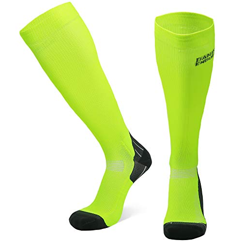 DANISH ENDURANCE Calcetines de Compresión 1 par (Amarillo, EU 35-38)