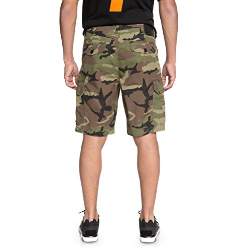 DC Apparel Ripstop 21" Walk Shorts, Hombre, Camo, 30