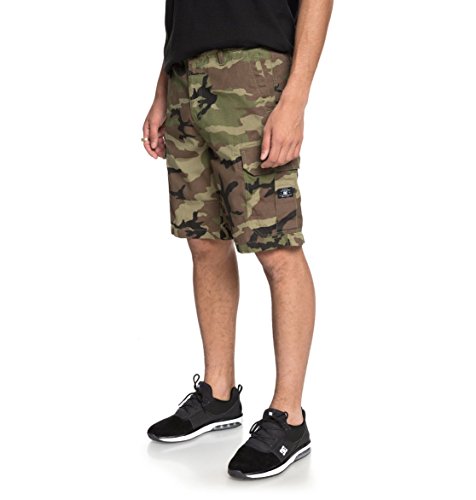 DC Apparel Ripstop 21" Walk Shorts, Hombre, Camo, 30