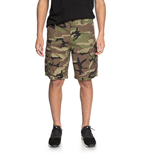 DC Apparel Ripstop 21" Walk Shorts, Hombre, Camo, 30