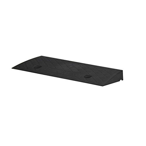 De Plein air Rampas para silla enrollable, rampa de servicio de taller auxiliar portátil de coche de colina auxiliar, ramas de acceso, plástico, negro, 49.3*26.5*9cm