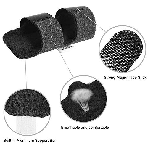 Dedo Extensión Férula para Dedo en Gatillo, Tirante Ajustable de la Férula del Dedo, Lanzamiento del Tendón del Dedo y Correa de Fijación del Alivio del Dolor con Ayuda de Aluminio Incorporada