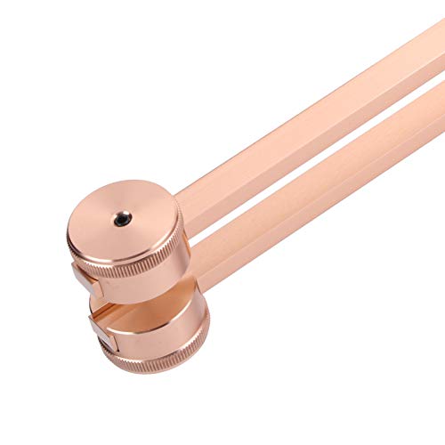 Diapasón con martillo, diapasón de energía de sintonización no magnéticos para meditación eficaz, para enfermería(26 * 10 * 4cm-Rose gold OM tuning fork, blue)