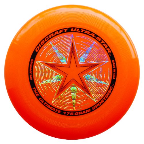 Discraft Ultra Star Frisbee 175 g, USSO-DLX, Bright Orange with Deluxe Packaging, 175g