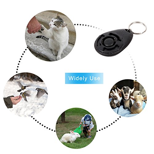 Diyife Clicker para Adiestramiento Perro, 4 Piezas, Multicolor con Correa para la Muñeca para Perro Gato Caballo