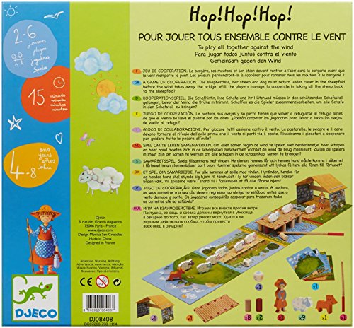 Djeco 81237 Hop! hop! hop! Juego de cooperación, Multicolor