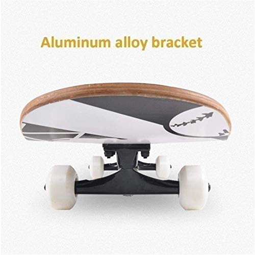 Dmxiezib Skateboard Longboards, Darling en el patrón Franxx Zero Dos patinetas estándar Professional Skateboards para Adultos Four-Wheeled Cruiser Scooter 31 Pulgadas