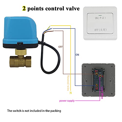 DN 15 DN20 DN25 DN 32 Válvula Motorizada 220V 2 vias Forja de latón valvula esfera Motor del actuador