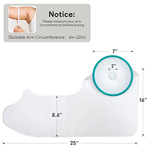 DOACT Protector de Escayola Impermeable, Funda Protector Impermeable Brazo Largo para Adulto, Protección Impermeable para Bañarse Mantenga el Vendaje Fundido Seco