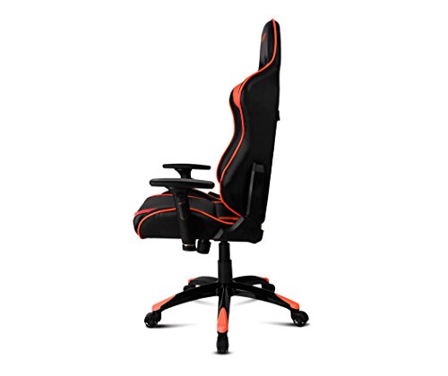 Drift DR300BR - Silla Gaming profesional, polipiel, reposabrazos 3D, piston clase 4, asiento basculante, altura regulable, respaldo reclinable, cojines lumbar y cervical, color negro/rojo