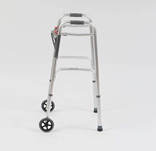 Drive Medical WA009 - Andador plegable con ruedas delanteras