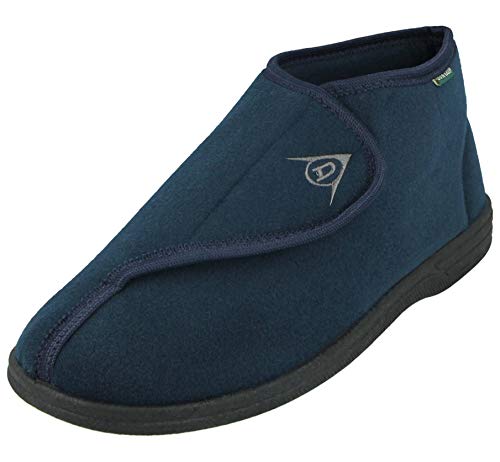 Dunlop Dmh7595 Hombre Azul Marino Ajustables Toque de Fijación Ortopédicos Botas Zapatillas EU 42