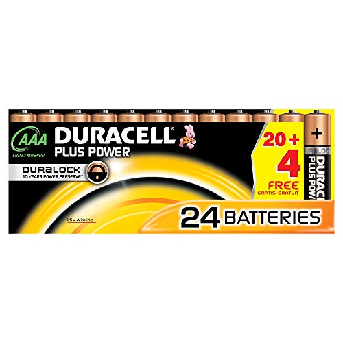 Duracell DUR019058 Plus Power - Pilas AAA (24 unidades) Sencillo 24x Duracell Plus Schwarz, Kupfer