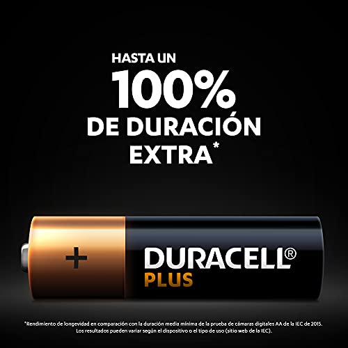 Duracell - NUEVO Pilas alcalinas Plus AA , 1.5 Voltios LR6 MN1500, paquete de 36