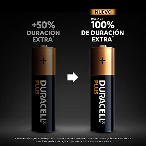 Duracell - NUEVO Pilas alcalinas Plus AA , 1.5 Voltios LR6 MN1500, paquete de 36