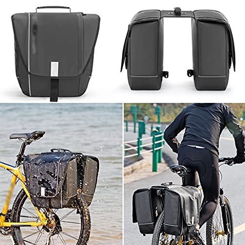 DXIUMZHP Bolsas Manillar Bolsa para Asiento Trasero De Bicicleta, Capacidad 30L, Bolsa Trasera para Bicicleta De Montaña, Equipo para Montar En Portabicicletas (Color : Black, Size : 30L)