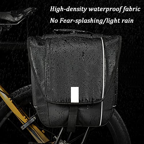 DXIUMZHP Bolsas Manillar Bolsa para Asiento Trasero De Bicicleta, Capacidad 30L, Bolsa Trasera para Bicicleta De Montaña, Equipo para Montar En Portabicicletas (Color : Black, Size : 30L)