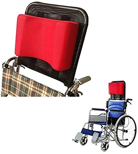 DXYAN Reposacabezas para silla de ruedas con reposacabezas y respaldo cómodo cojín ajustable acolchado para adultos, accesorio portátil universal para silla de ruedas de 16 a 20 pulgadas