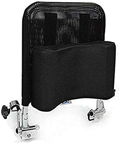 DXYAN Reposacabezas para silla de ruedas con reposacabezas y respaldo cómodo cojín ajustable para adultos accesorio portátil universal para silla de ruedas de 16 a 20 pulgadas, color negro, negro