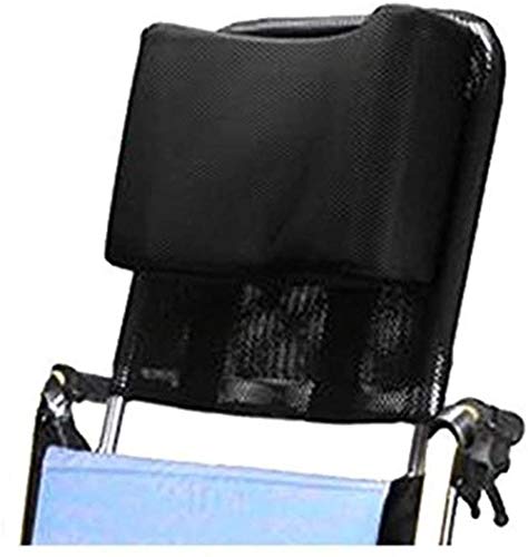 DXYAN Reposacabezas para silla de ruedas con reposacabezas y respaldo cómodo cojín ajustable para adultos accesorio portátil universal para silla de ruedas de 16 a 20 pulgadas, color negro, negro