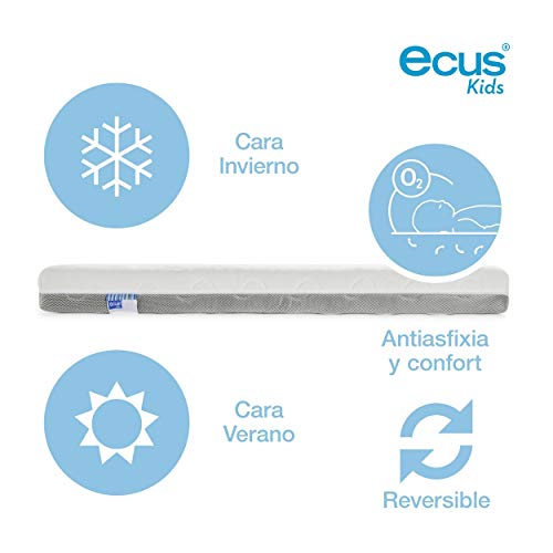 Ecus Kids , Colchón para la cuna Oxsi Antiaxphysie - 120x60x12