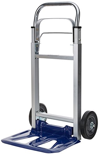 Einhell BT-HT 90 - Carretilla de mano plegable (con capacidad de 90 kg, aluminio azul y pala plegable)