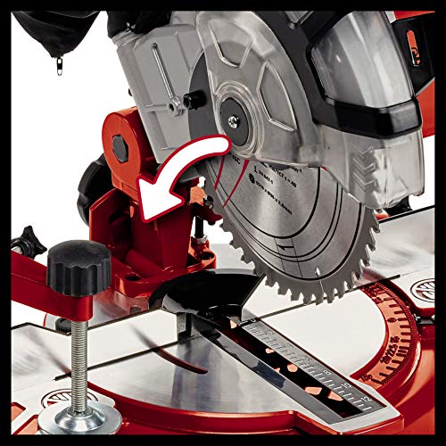 Einhell Ingletadora TC-MS 2112 (1600 W, hoja de sierra Ø 210 mm, ancho de corte 120 mm, cabezal de sierra inclinable)