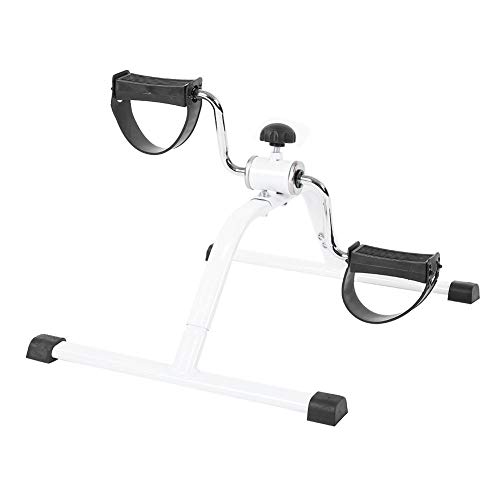 Ejercitador de Pedal Portátil Mini Ejercicio de Bicicleta Estática Pedal para Ejercicio en Interiores Ejercitador de Brazos y Piernas Aparato de Ejercicios para Hogar y Oficina