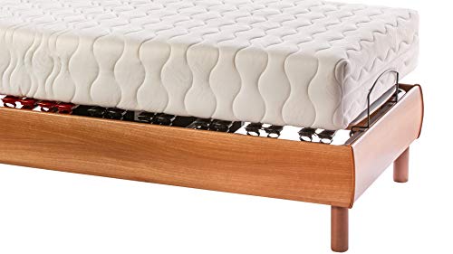 ekamia - Cama Articulada Eléctrica Nix con Colchón Luka - 90cm x 190cm, Mando inalámbrico