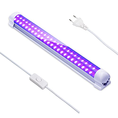 Eleganted Luz LED Ultravioleta UV, Bombilla Luz Negra Ultravioleta(395 nm, 10W) para Halloween Fiestas Boda Iluminación