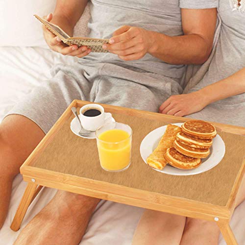 EM Home Bandeja para Cama Plegable, Mesa Desayuno con Patas Plegables (BAMBÚ)