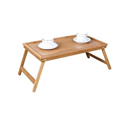 EM Home Bandeja para Cama Plegable, Mesa Desayuno con Patas Plegables (BAMBÚ)